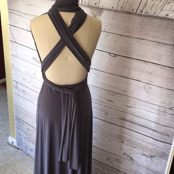 Von Vonni Multi way Gray Dress - Picture 11 of 13